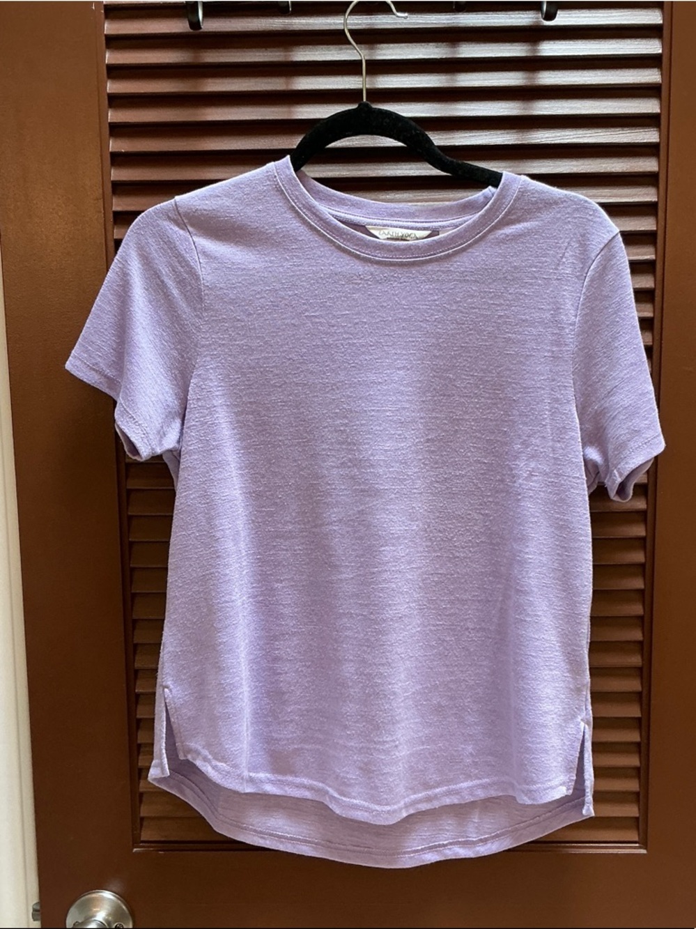 Earth Yoga Lavender Short Sleeve Crewneck Tee